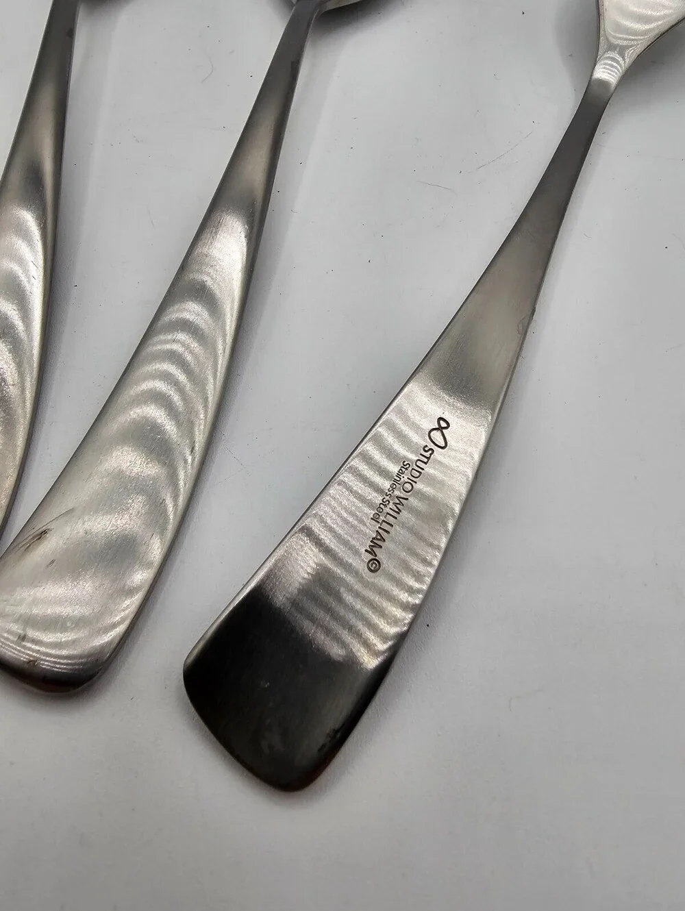 Studio William Boabab flatware matte handle Set of 2 Serving Spoons Fork
